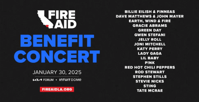 Concert FireAid le 30 janvier : comment regarder